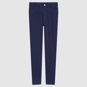 Uniqlo Ultra Stretch High-Rise Denim Leggings Pants - Blue